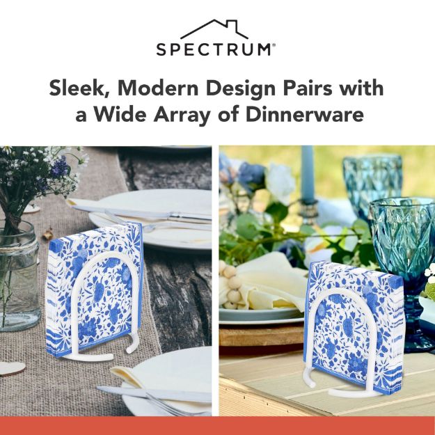 Spectrum Diversified Euro Napkin Holder Matte White