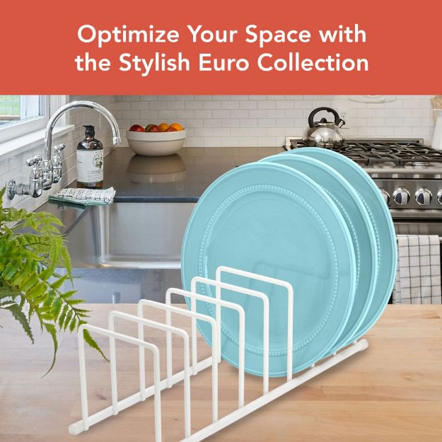 Spectrum Diversified Euro Organizer Cookware & Cutting Board Matte White