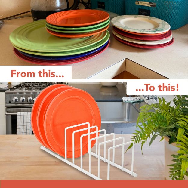 Spectrum Diversified Euro Organizer Cookware & Cutting Board Matte White