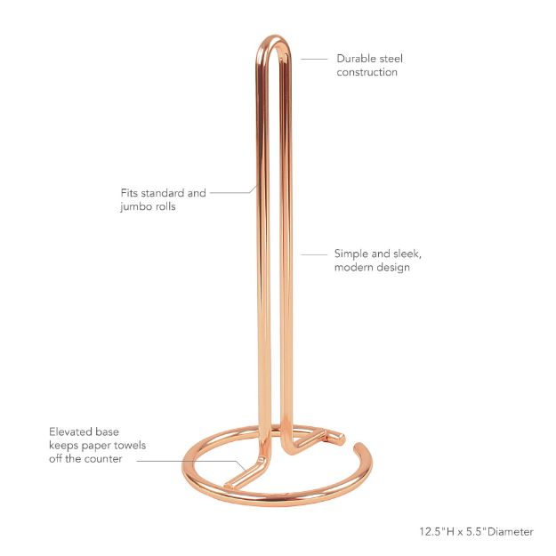 Spectrum Diversified Euro Paper Towel Holder - Copper