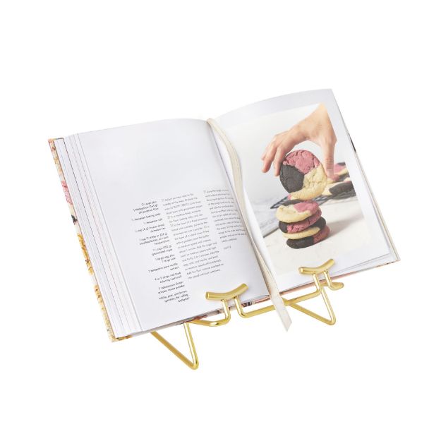 Spectrum Diversified Euro® Cookbook Or Tablet Holder - Gold