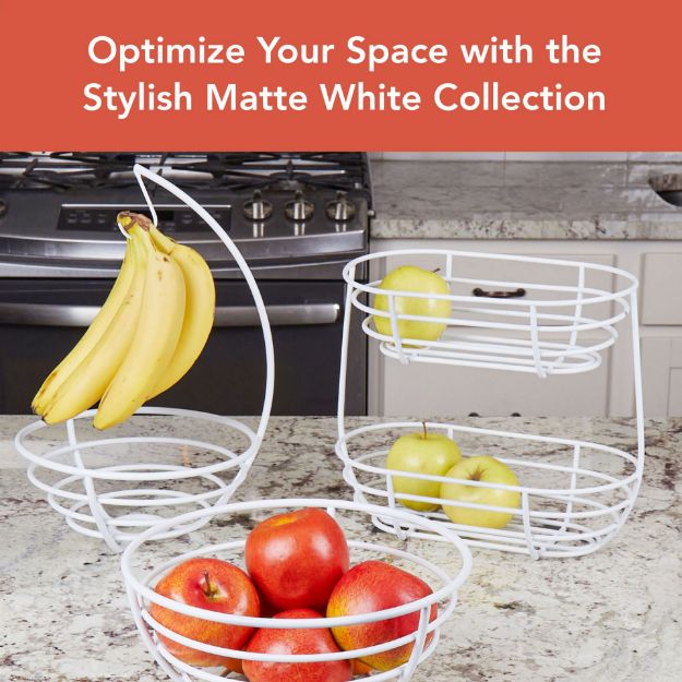 Spectrum Diversified Euro Server 2-Tier Matte White