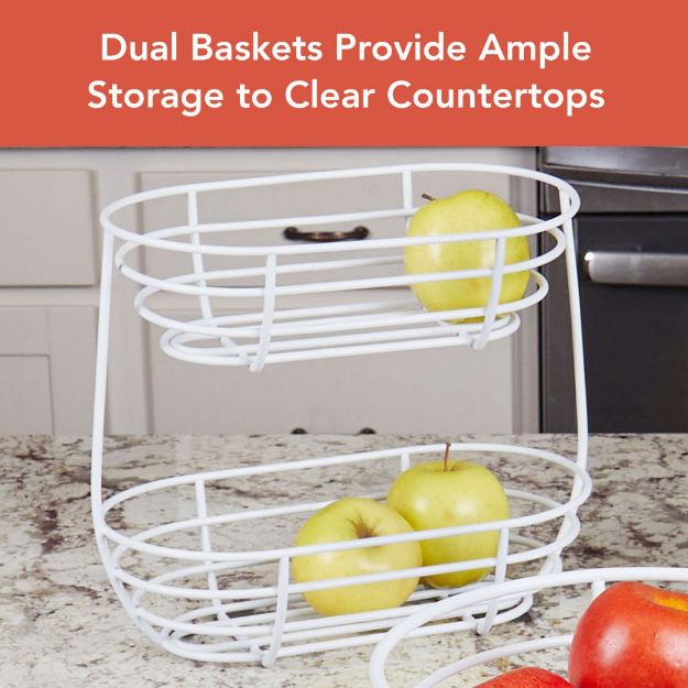 Spectrum Diversified Euro Server 2-Tier Matte White