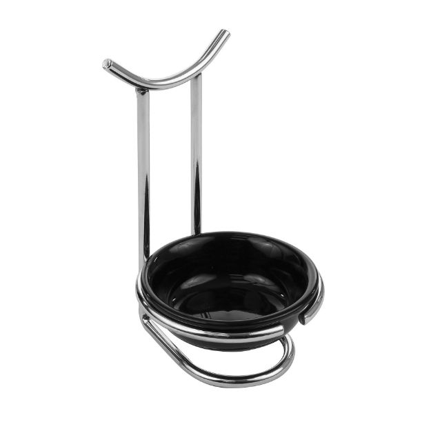 spectrum diversified Euro Spoon Rest with Ceramic Dish - Chrome