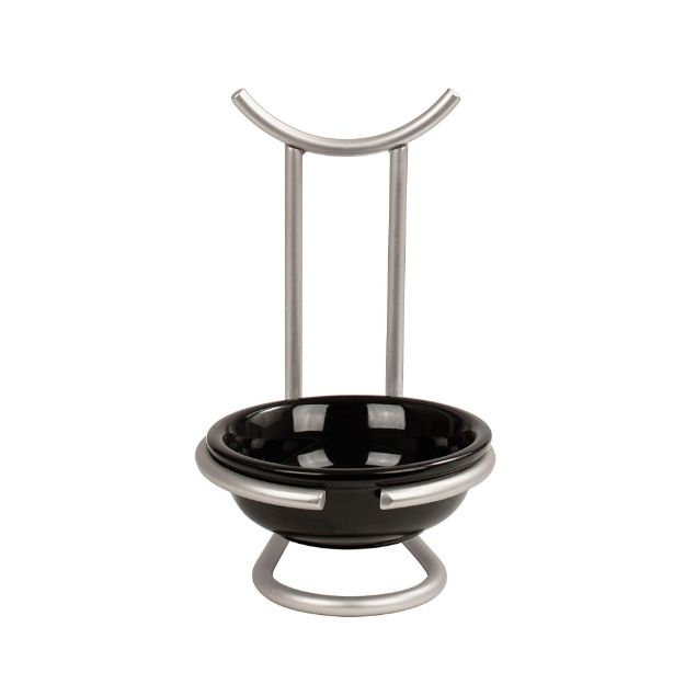 Spectrum Diversified Euro Spoon Rest With Ceramic Dish - Satin Nickel