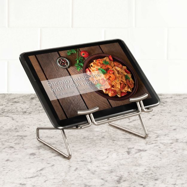 Spectrum Diversified Euro Tablet & Cookbook Holder - Satin Nickel