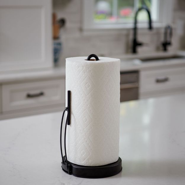 Spectrum Diversified Euro Tension Paper Towel Holder - Black