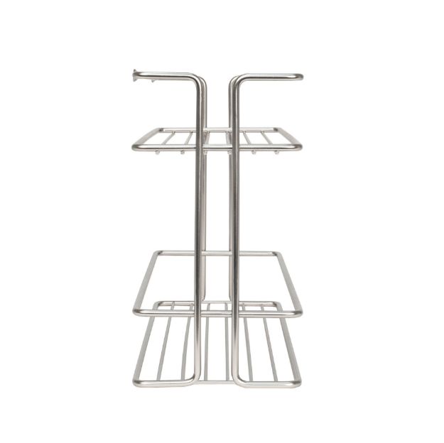 Spectrum Diversified Euro Wall Mount 2-Tier Spice Rack - Satin Nickel