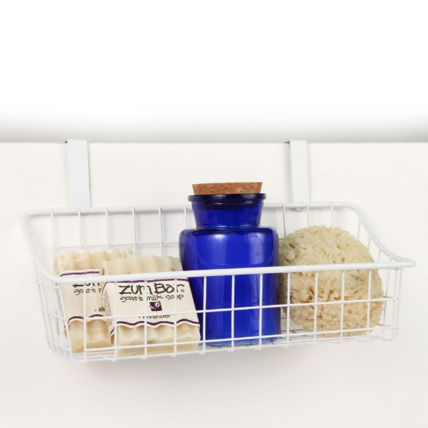 Spectrum Diversified Grid Over The Cabinet Small Basket - White