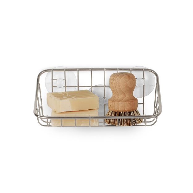 Spectrum Diversified Grid Suction Sink Organizer - Stainless Steel