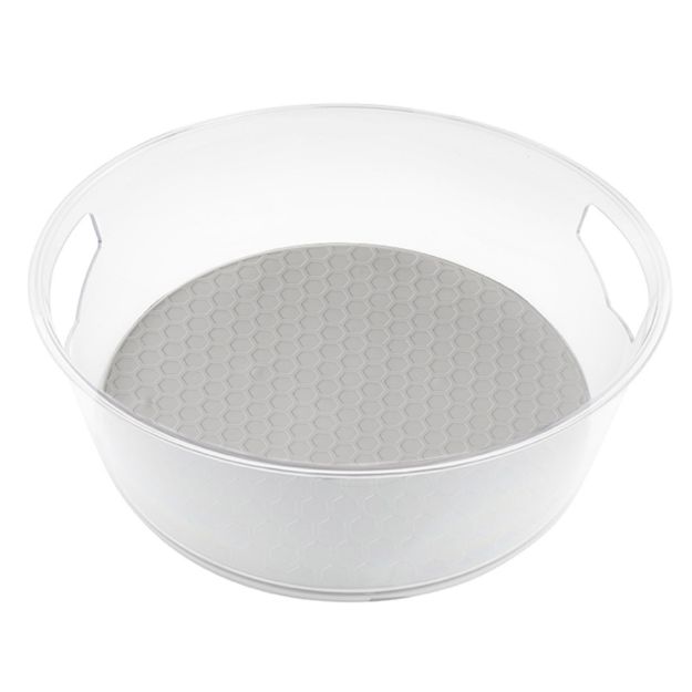 spectrum diversified HEXA® Extra Large High-Wall Turntable - Oyster Gray