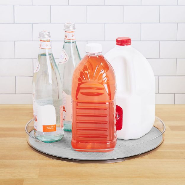 Spectrum Diversified HEXA® Grande Turntable - Oyster Gray & Clear