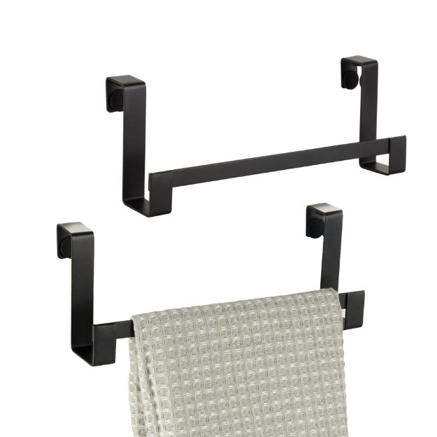 spectrum diversified HUDSON OTC TOWEL BAR BLACK S/2