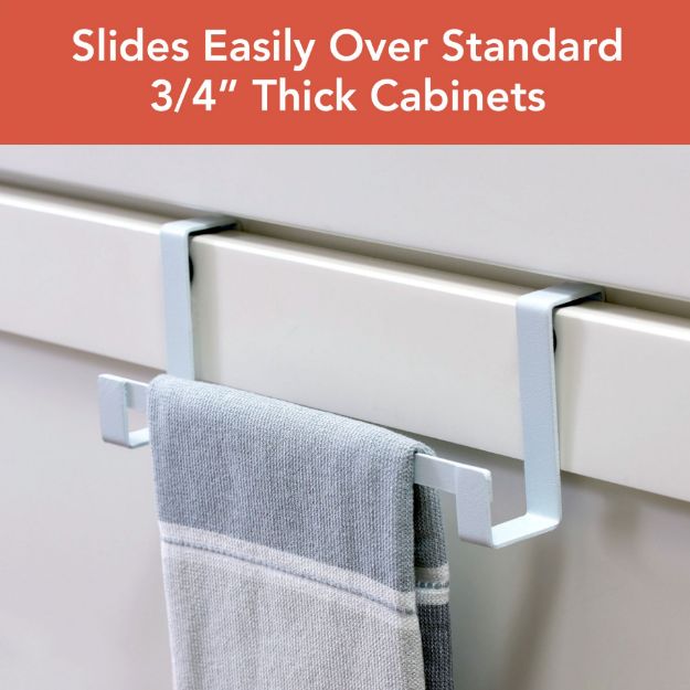 Spectrum Diversified HUDSON OTC TOWEL BAR WHITE S/2