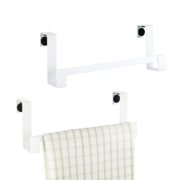 spectrum diversified HUDSON OTC TOWEL BAR WHITE S/2