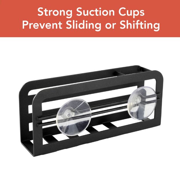 Spectrum Diversified HUDSON SPONGE AND BRUSH HOLDER BLACK