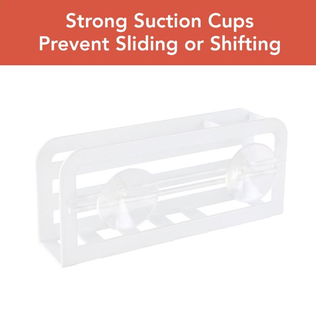 Spectrum Diversified HUDSON SPONGE AND BRUSH HOLDER WHITE