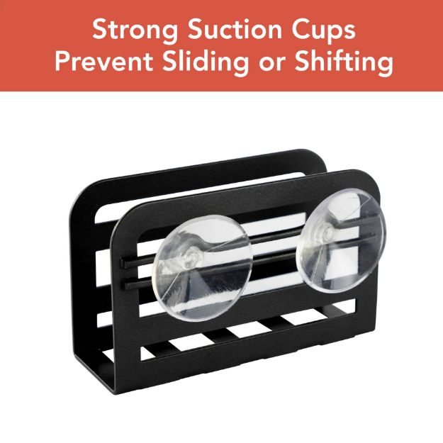 Spectrum Diversified HUDSON SUCTION SPONGE HOLDER BLACK