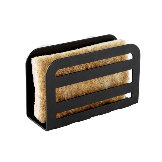 spectrum diversified HUDSON SUCTION SPONGE HOLDER BLACK