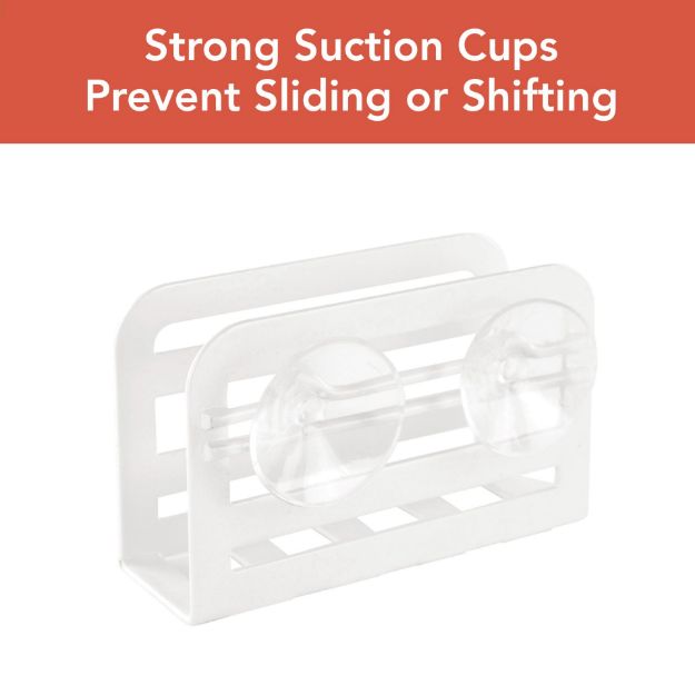 Spectrum Diversified HUDSON SUCTION SPONGE HOLDER WHITE