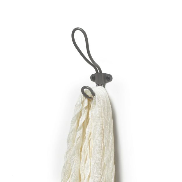 spectrum diversified Millbrook Wall Mount Hat & Coat Hook - Industrial Gray