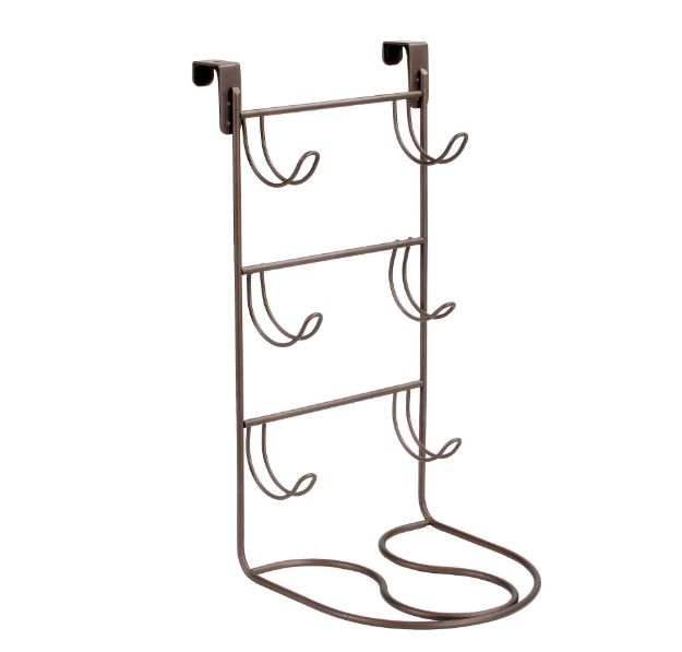 spectrum diversified myBella Over the Cabinet Tiered Hair Dryer & Accessory Holder - Bronze