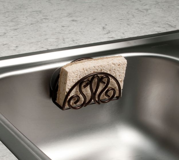 Spectrum Diversified Patrice Suction Sink Sponge Holder - Black