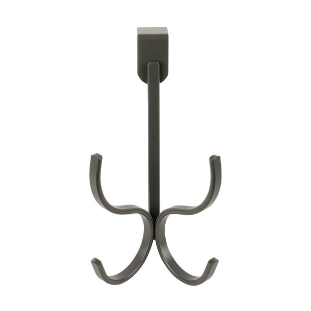 Spectrum Diversified Richmond Over The Door Double Hook - Industrial Gray