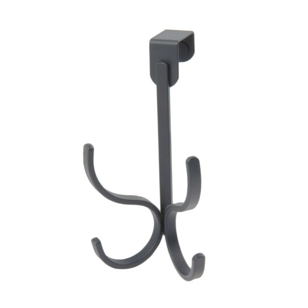 spectrum diversified Richmond Over the Door Double Hook - Industrial Gray