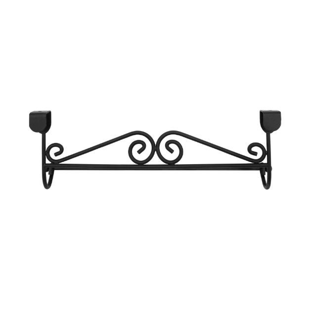 spectrum diversified Scroll™ Over the Cabinet Door Towel Bar - Black