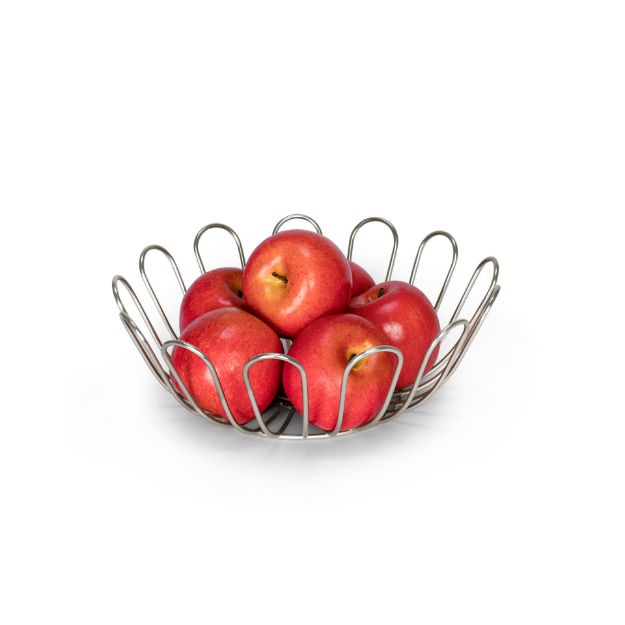 Spectrum Diversified Bloom Fruit Bowl - Satin Nickel