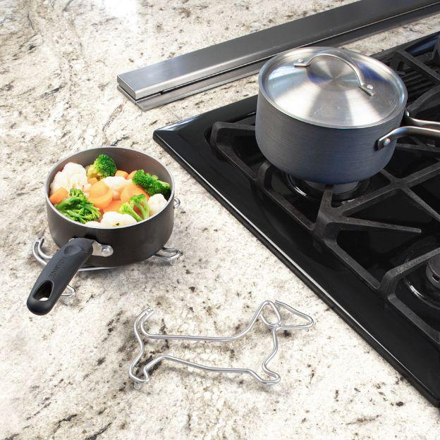 Spectrum Diversified Dachshund Trivet - Satin Nickel