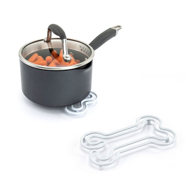 Spectrum Diversified Dog Bone Trivet - White