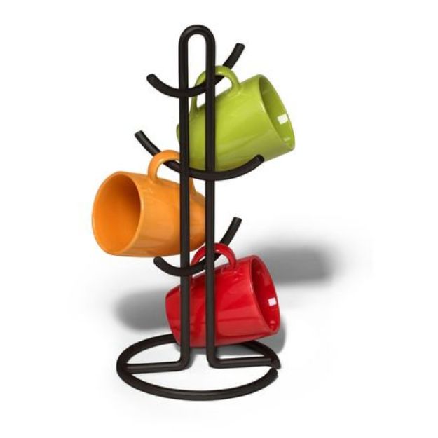 Spectrum Diversified Euro 6-Mug Holder - Black