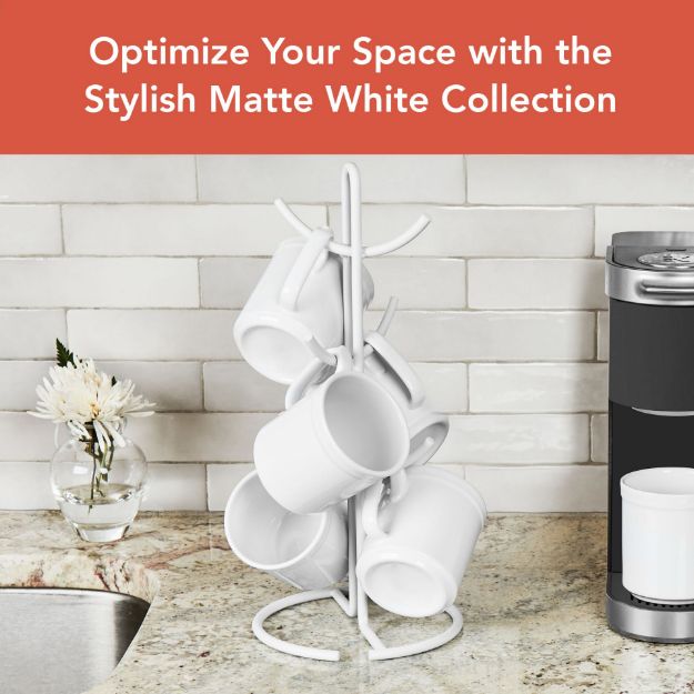 Spectrum Diversified Euro 6 Mug Holder Matte White