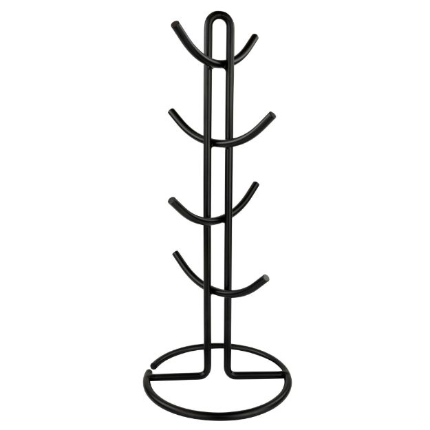 spectrum diversified Euro 8-Mug Holder - Black