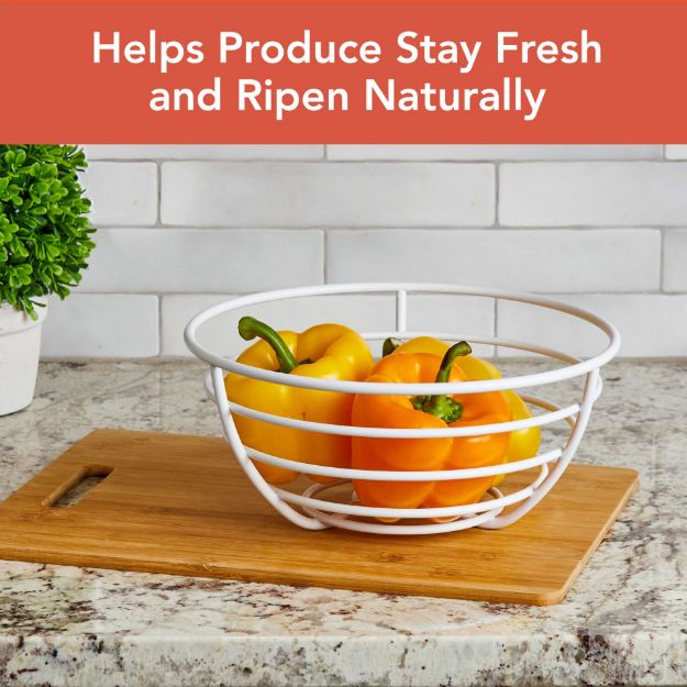 Spectrum Diversified Euro Fruit Bowl Matte White