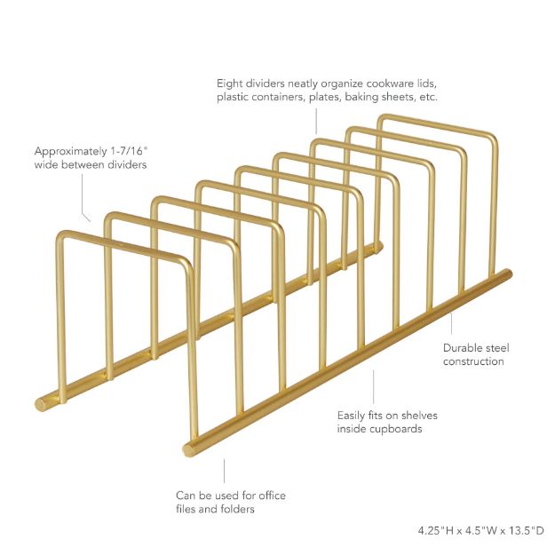 Spectrum Diversified Euro® Kitchen Organizer - Gold