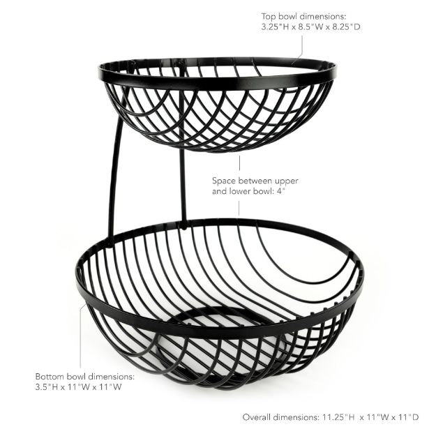 Spectrum Diversified Finley 2-Tier Server - Black