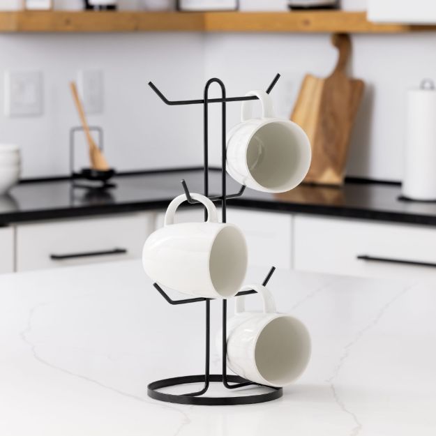 Spectrum Diversified Finley 6-Mug Holder - Black