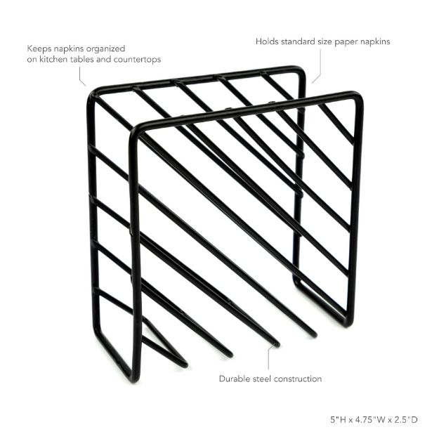 Spectrum Diversified Finley Napkin Holder - Black