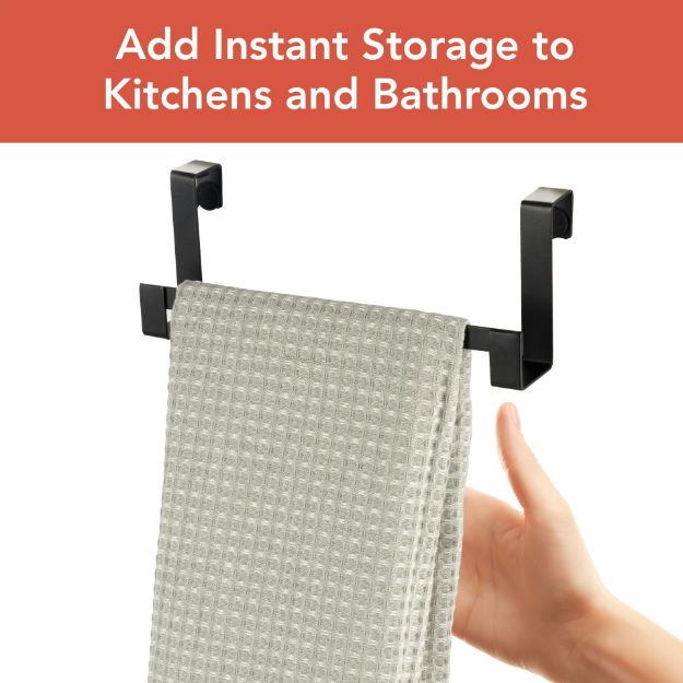 Spectrum Diversified HUDSON OTC TOWEL BAR BLACK