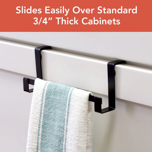 Spectrum Diversified HUDSON OTC TOWEL BAR BLACK