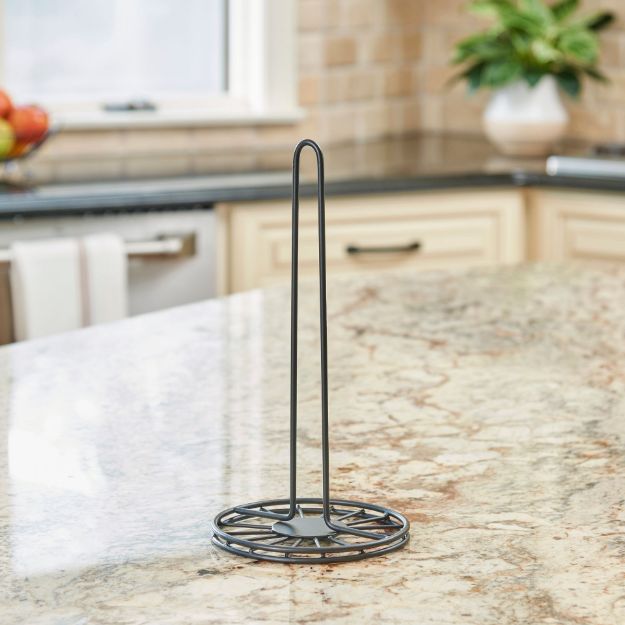 Spectrum Diversified Yumi Paper Towel Holder - Black