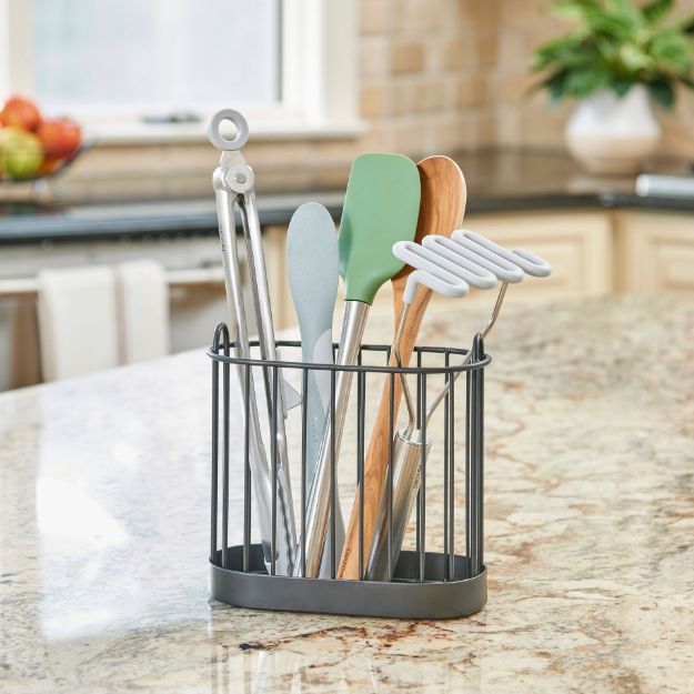 Spectrum Diversified Yumi Utensil Holder - Black