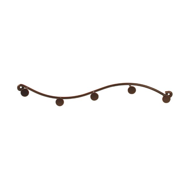 Spectrum Diversified Sweep Wall Mount 5-Hook Rack - Bronze