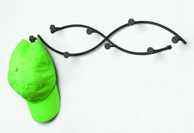 Spectrum Diversified Sweep Wall Mount 8-Hook Rack - Black