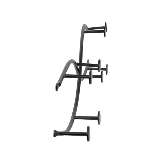 Spectrum Diversified Sweep Wall Mount 8-Hook Rack - Black
