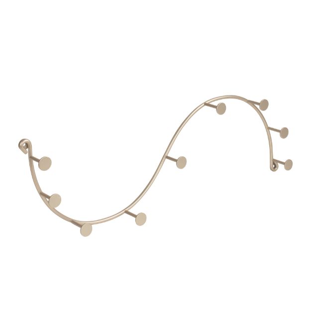 spectrum diversified Sweep Wall Mount 9-Hook Rack - Satin Nickel spectrum diversified Sweep Wall Mount 9-Hook Rack - Satin Nickel