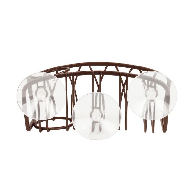 Spectrum Diversified Twist Suction Sink Sponge & Brush Holder - Bronze